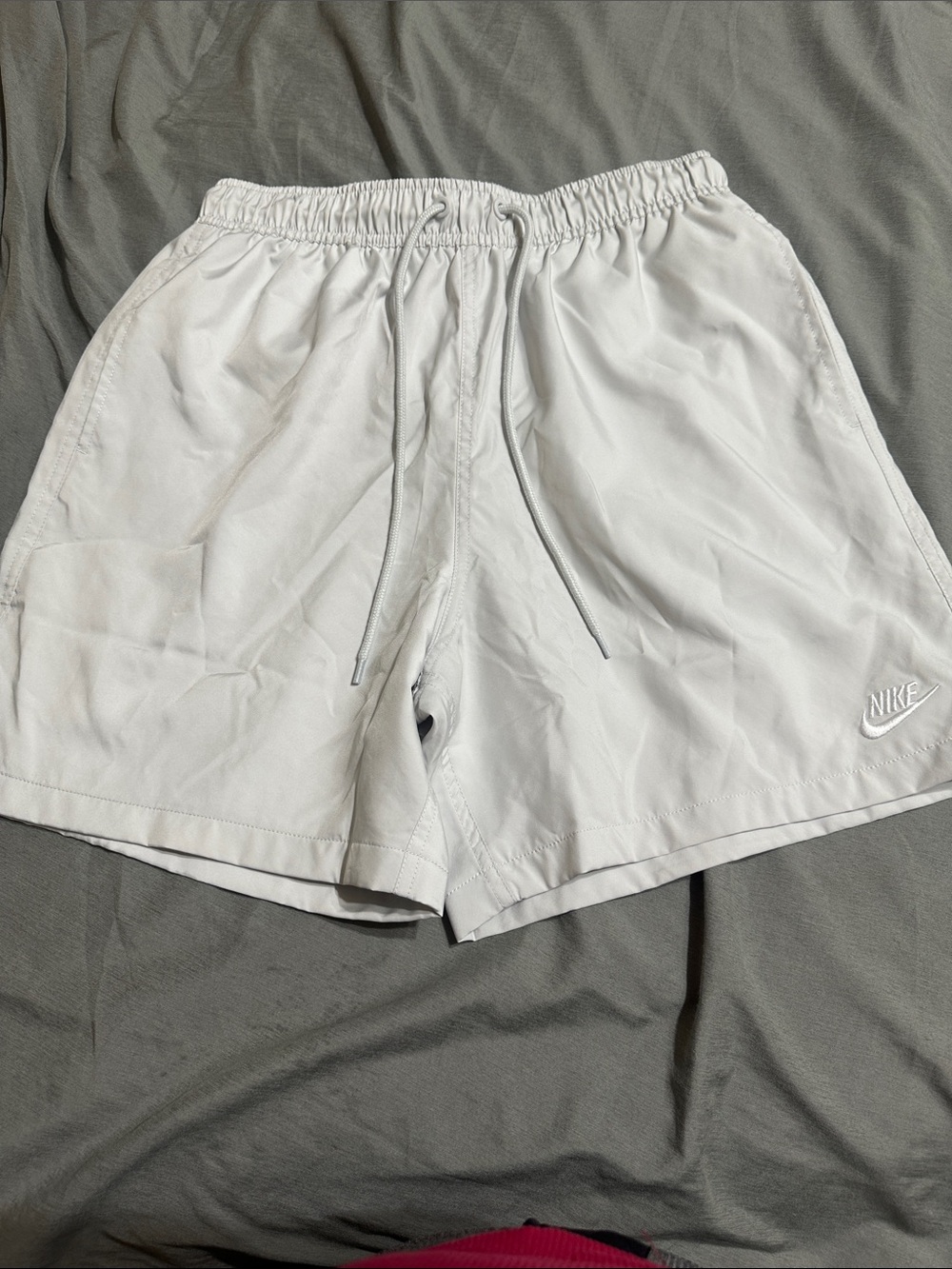 Nike Light Grey Men's Athletic Drawstring Shorts